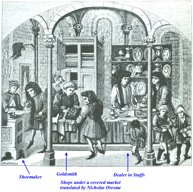 Shoemaker in covered market